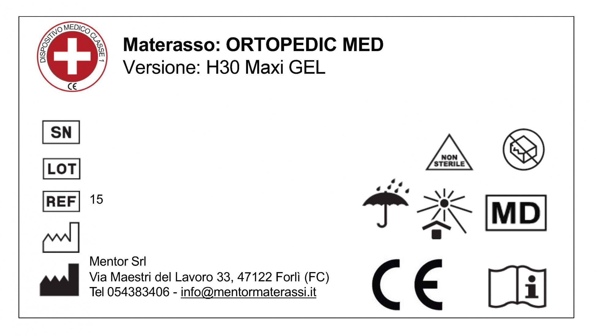 Nowy materac Mentor Ortopedic med h30 maxi  90x200