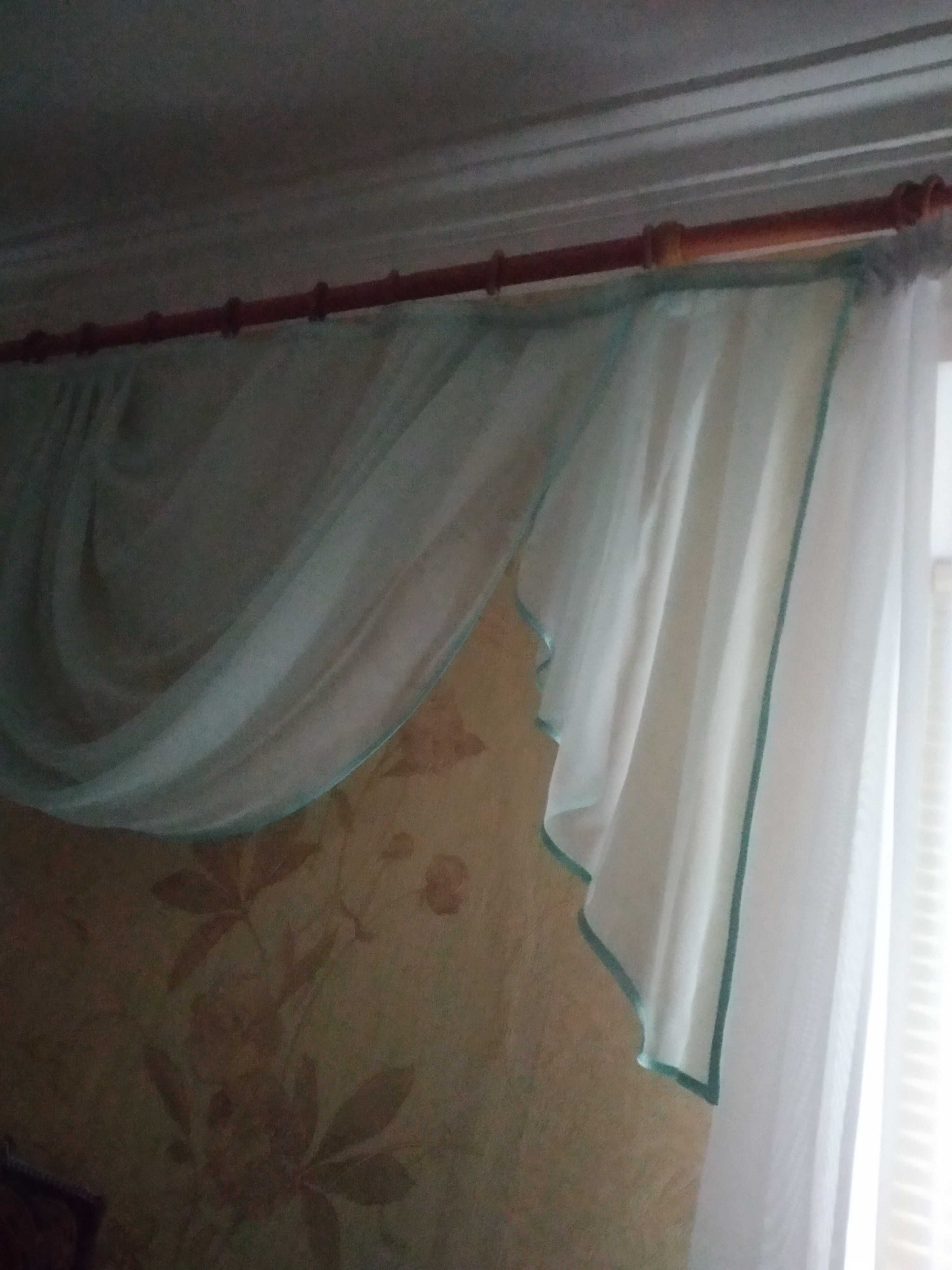 тюль  капронированая, 3 шт., 3 ламбрикена
