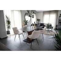 HOME DELUXE Tapicerowane Krzesło Jadalnia IKALO - Zestaw 2 Szt.