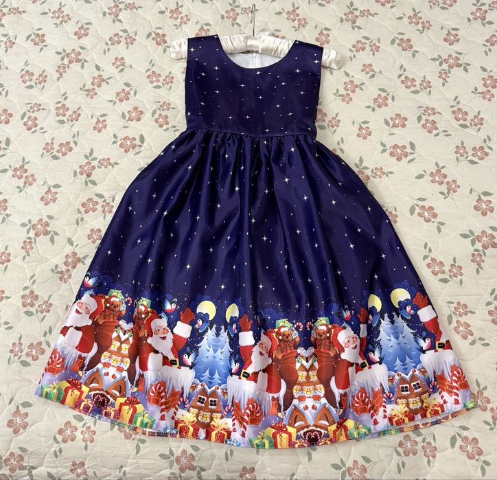 Сукня плаття святкова новорічна.85 см довжина . На 7-10 років