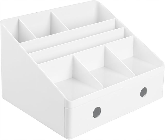 InterDesign Linus Organizer na biurko z szufladami BIAŁY