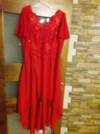 Czerwona sukienka na wesele 48