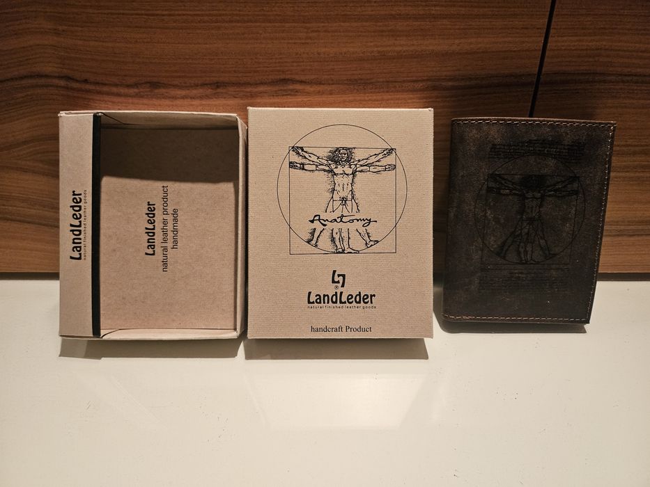 Portfel skórzany LandLeder Anatomy.
Naturalna skóra. Produkt wykonany