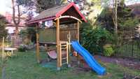 Domek dom ogrodowy dla dzieci zjeżdżalnia plac zabaw