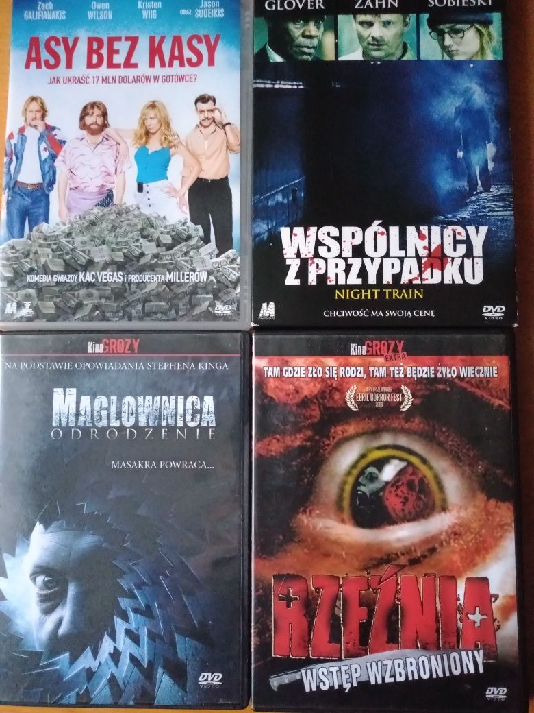 Zestaw 4 filmów DVD Wspólnicy z przypadku, Asy bez kasy, Maglownica