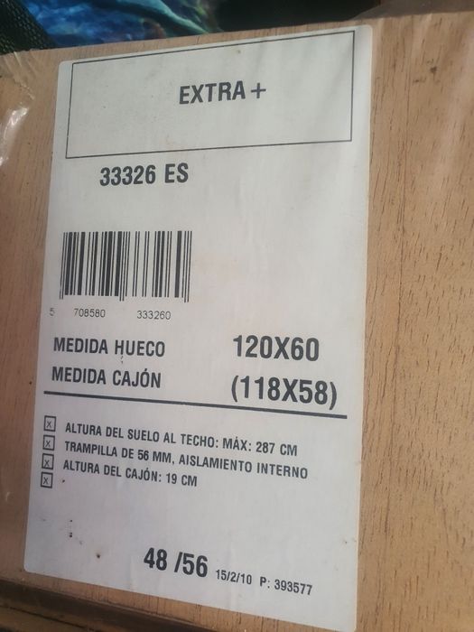 Escada Sótão ainda embalada
