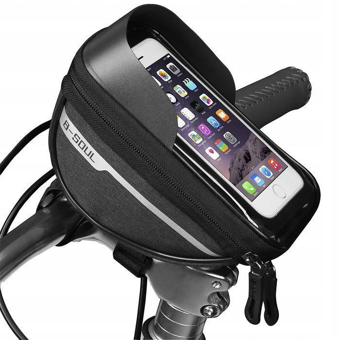 Sakwa rowerowa 1L telefon 6,8" torba torebka uchwyt kierownicę