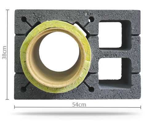 Komin Systemowy Ceramiczny OCIEPLONY IZOLOWANY 4 m BKU dostawa gratis