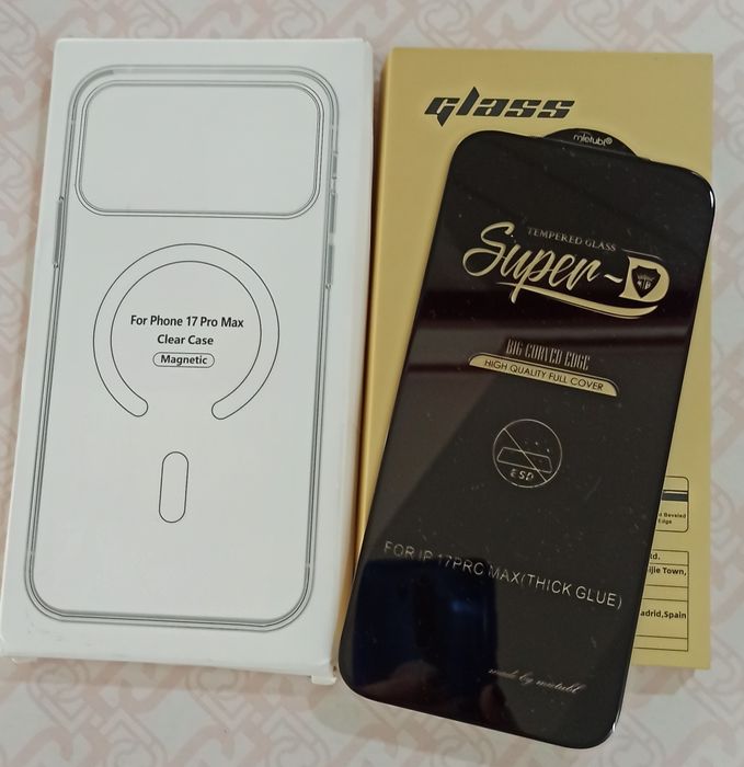 Capa anti-choque + Película Vidro temperado P/ iPhone 17 Pró Max - Nov