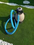 Bomba com filtro de areia para piscina