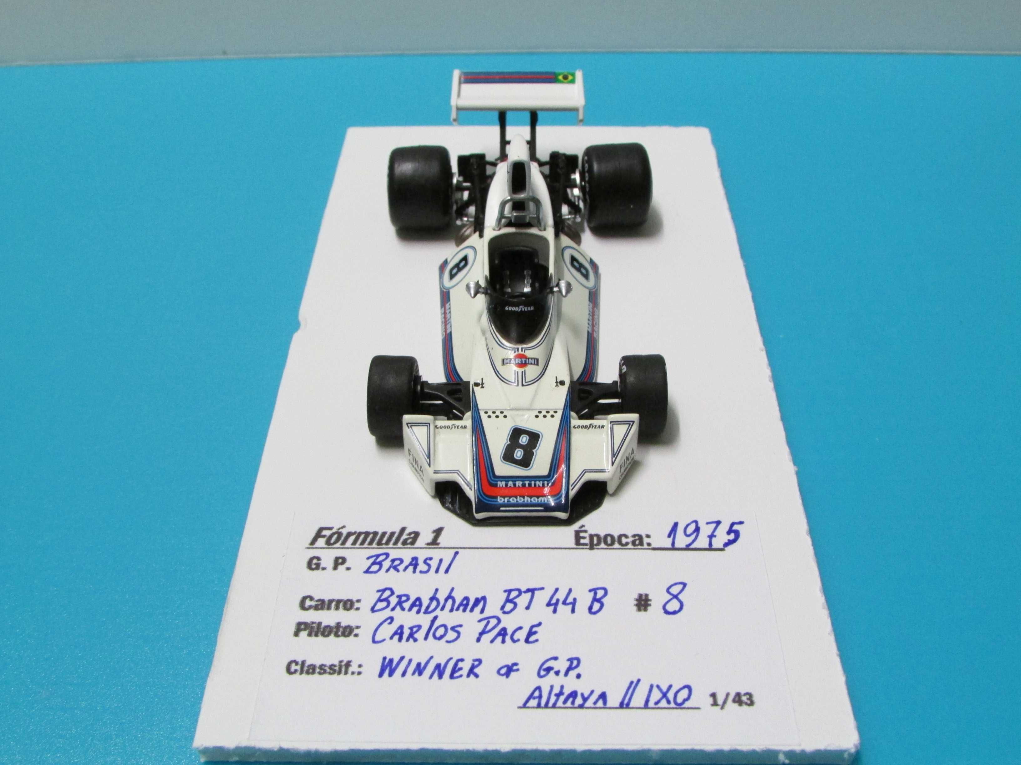 Brabham BT 44 B #8 C. Pace - Campeonato F1 1975 - escala 1/43