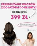 Przedłużanie i zagęszczanie włosów - nano kapsułki, keratyna  -30%