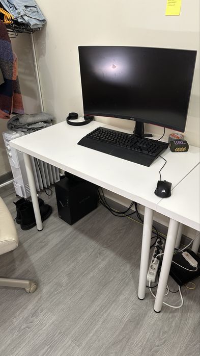 Mesa branca ADILS (IKEA), 100x60cm