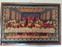 Quadro em tecido a última ceia