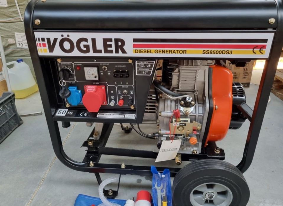 Agregat prądotwórczy 3 fazowy generator Diesel 5,5Kw, VÖGLER GmBh ATS