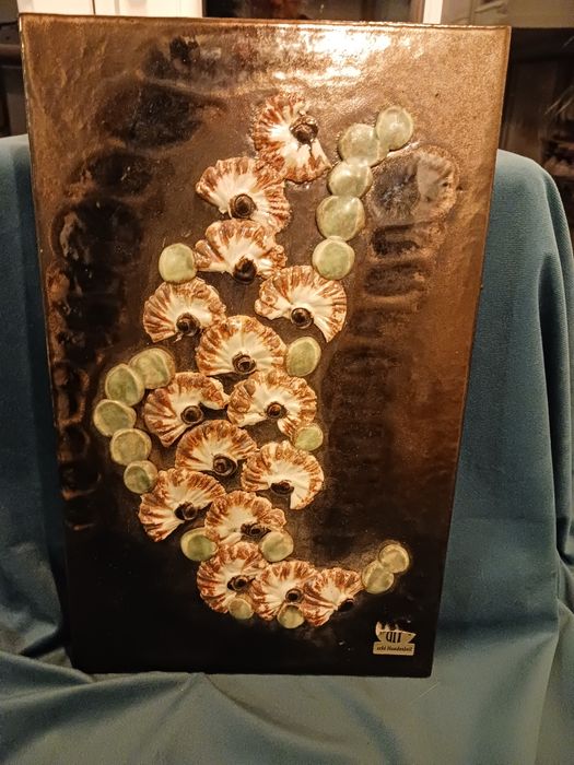 Plakieta ścienna ceramika Ruscha Ręcznie malowana