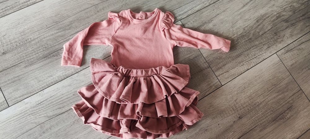 Zestaw ubrań dla dziewczynki 80 cm