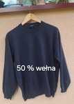 Granatowy sweter wełniany rozmiar XL męski