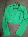 Jaqueta blazer curto semi-novo