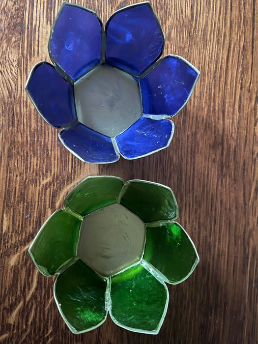 Zestaw 7 świeczników tea light z muszli capiz