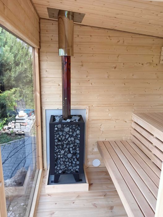 Piec Piece do saun PRODUKT POLSKI w komplecie komin i kamienie !!!