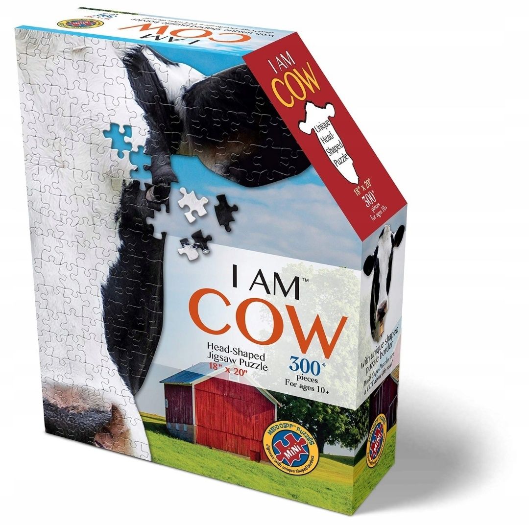 MADD CAPP Puzzle konturowe I am COW krowa 300 elementów