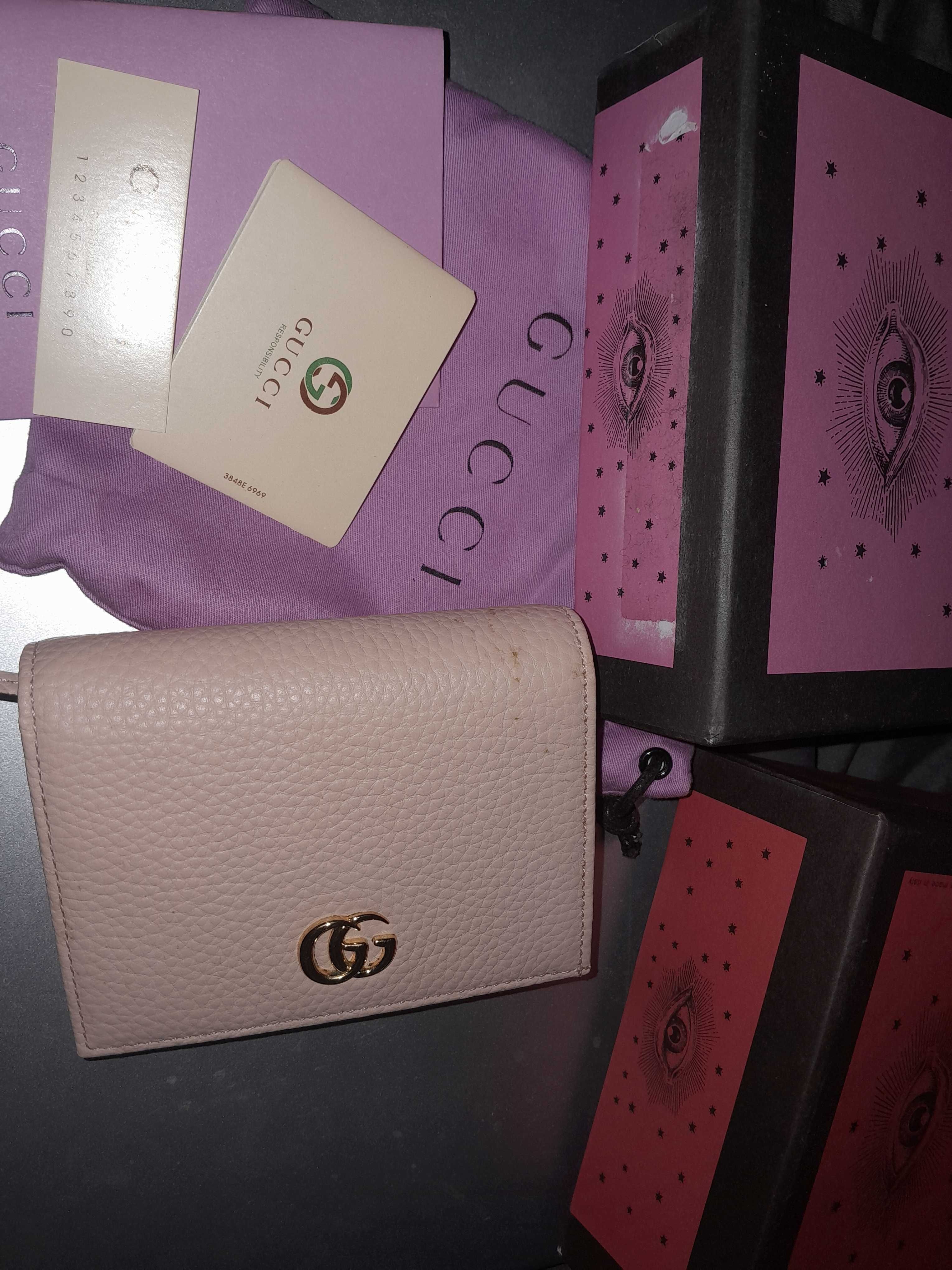 Gucci mammut card holder pink original
