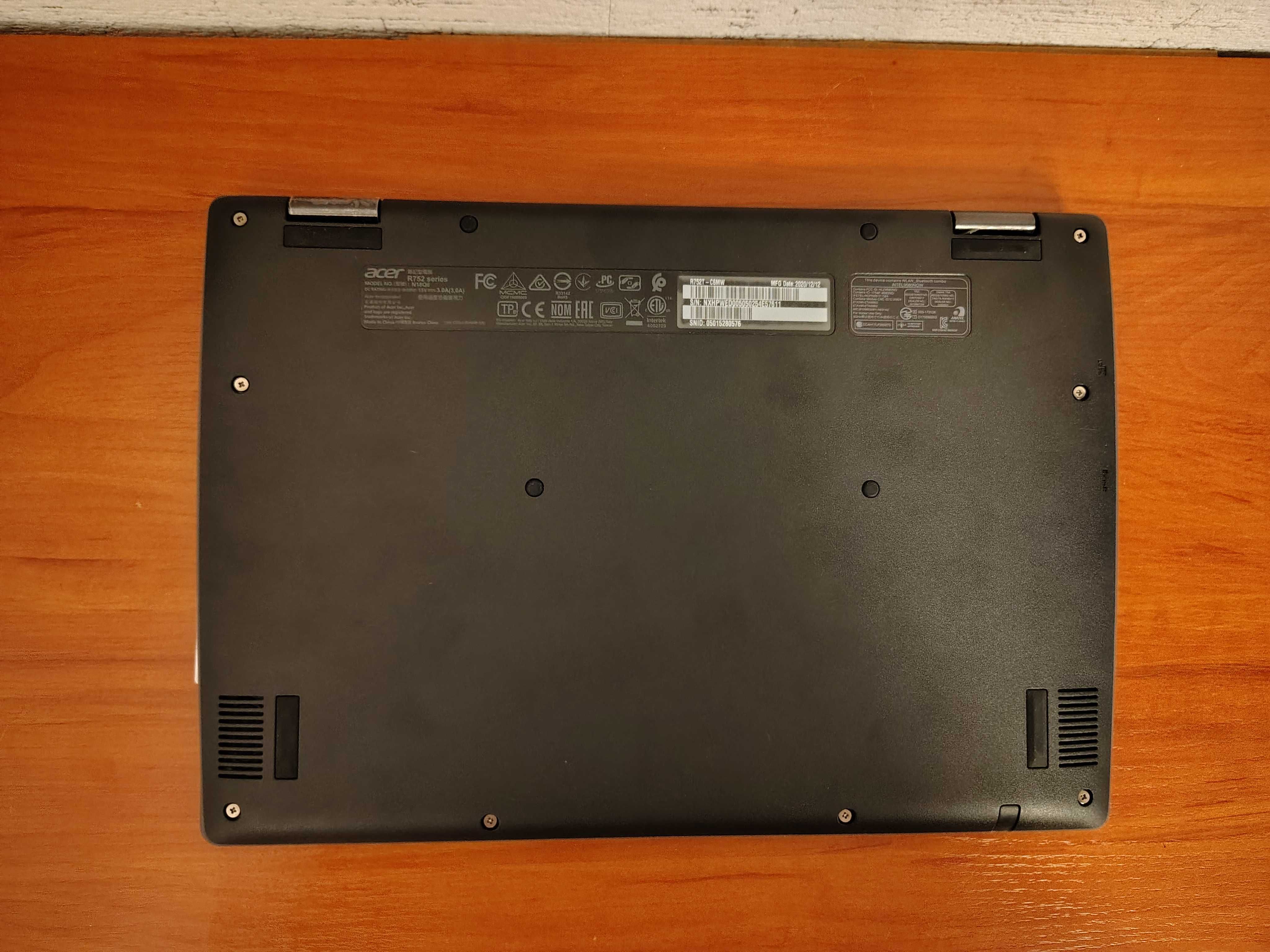 Chromebook Acer Spin 11 R752TN Intel N4020 Dotyk 32GB IPS 360° DDR4