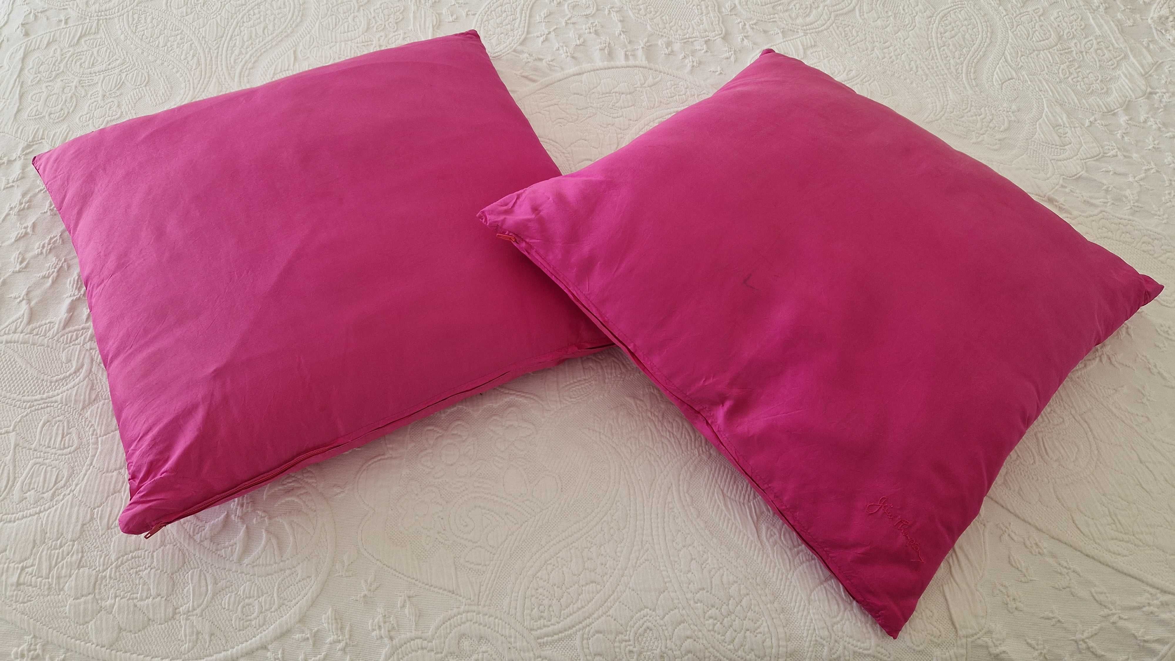 Conjunto 2 almofadas rosa fuschia, com fecho