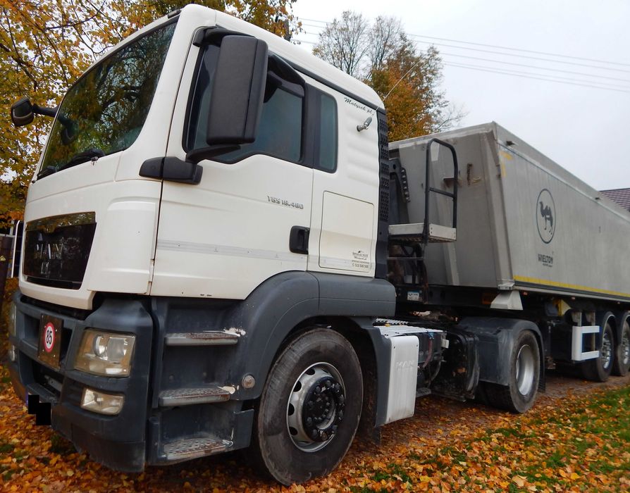 MAN TGS 18.480 z naczepą Wielton