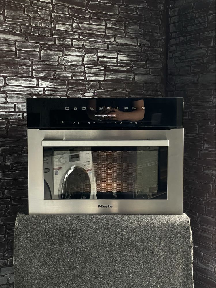 2В1!Духовка,Духова шафа з Мікрохвильовкою Miele H 7140 | СВЧ 2024 рік