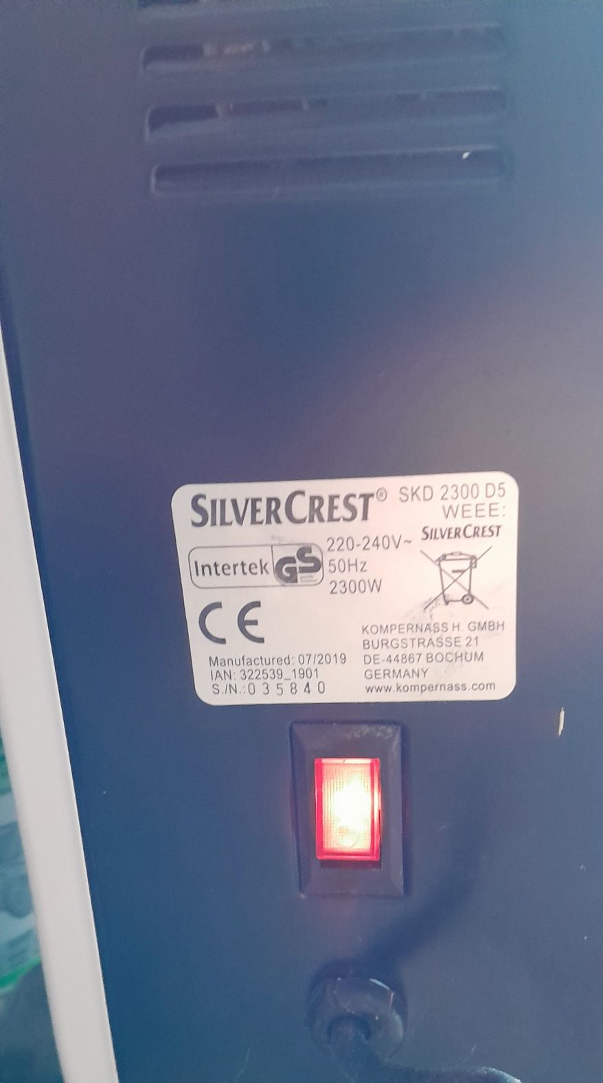 Grzejnik elektryczny SilverCrest  farelka + pilot