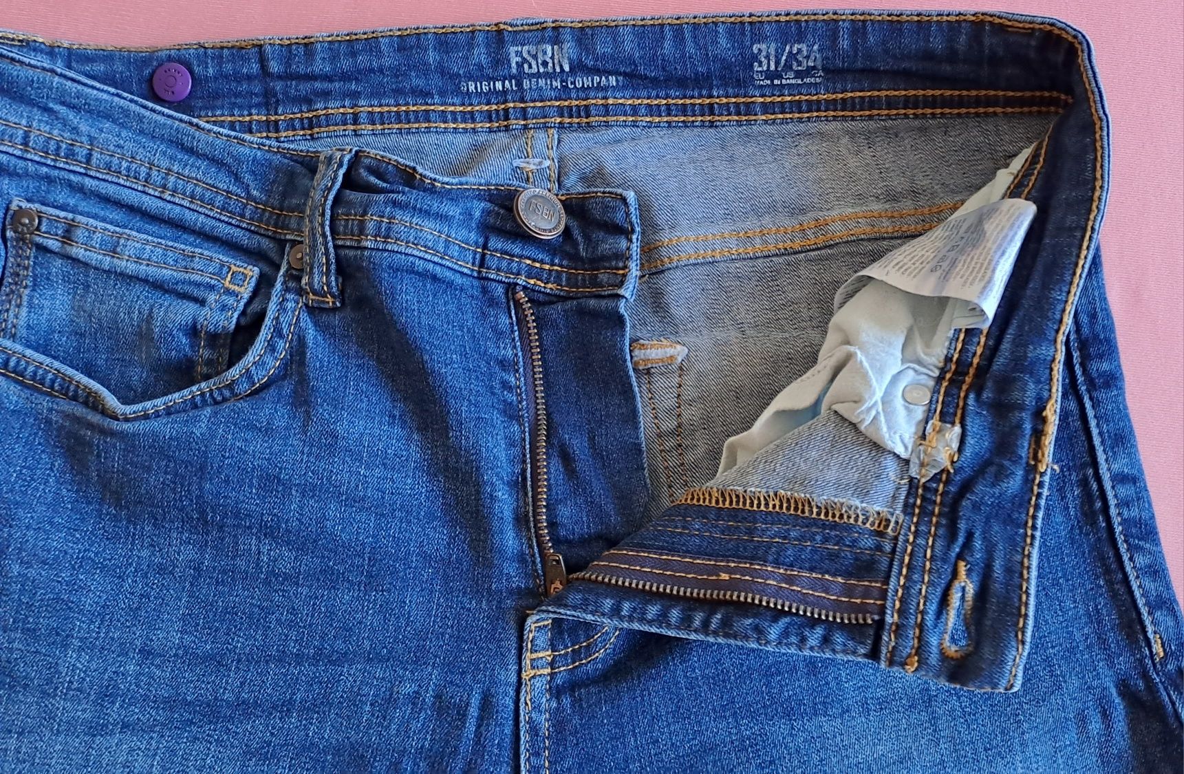 Spodnie FSBN rurki, jeans, R: 31-34 stan bardzo dobry, wysoki stan.