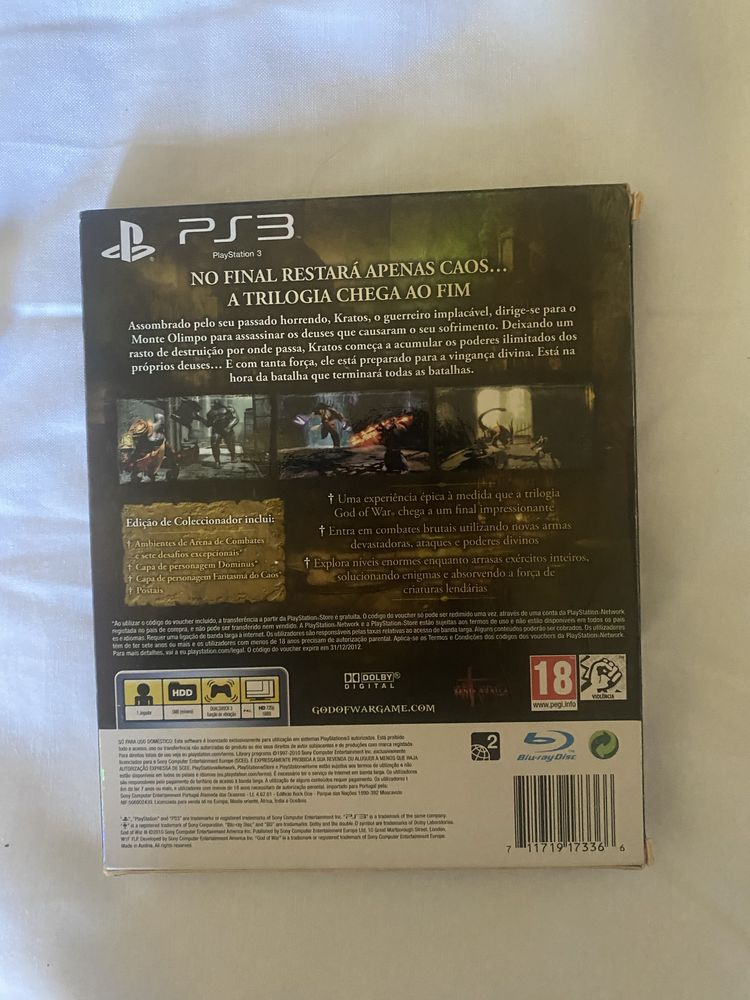 God of war 3 colecionador
