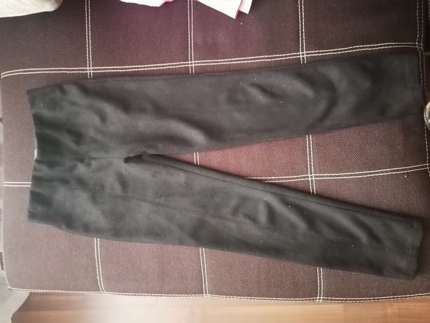 Штани чорні замшеві на широкій резиночці