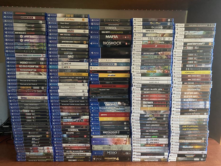 Lote de jogos PS4 e PS5