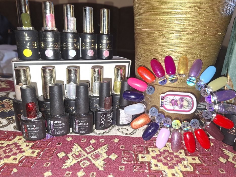 Zestaw 43szt Lakiery Hybrydowe Hybryda NOWE