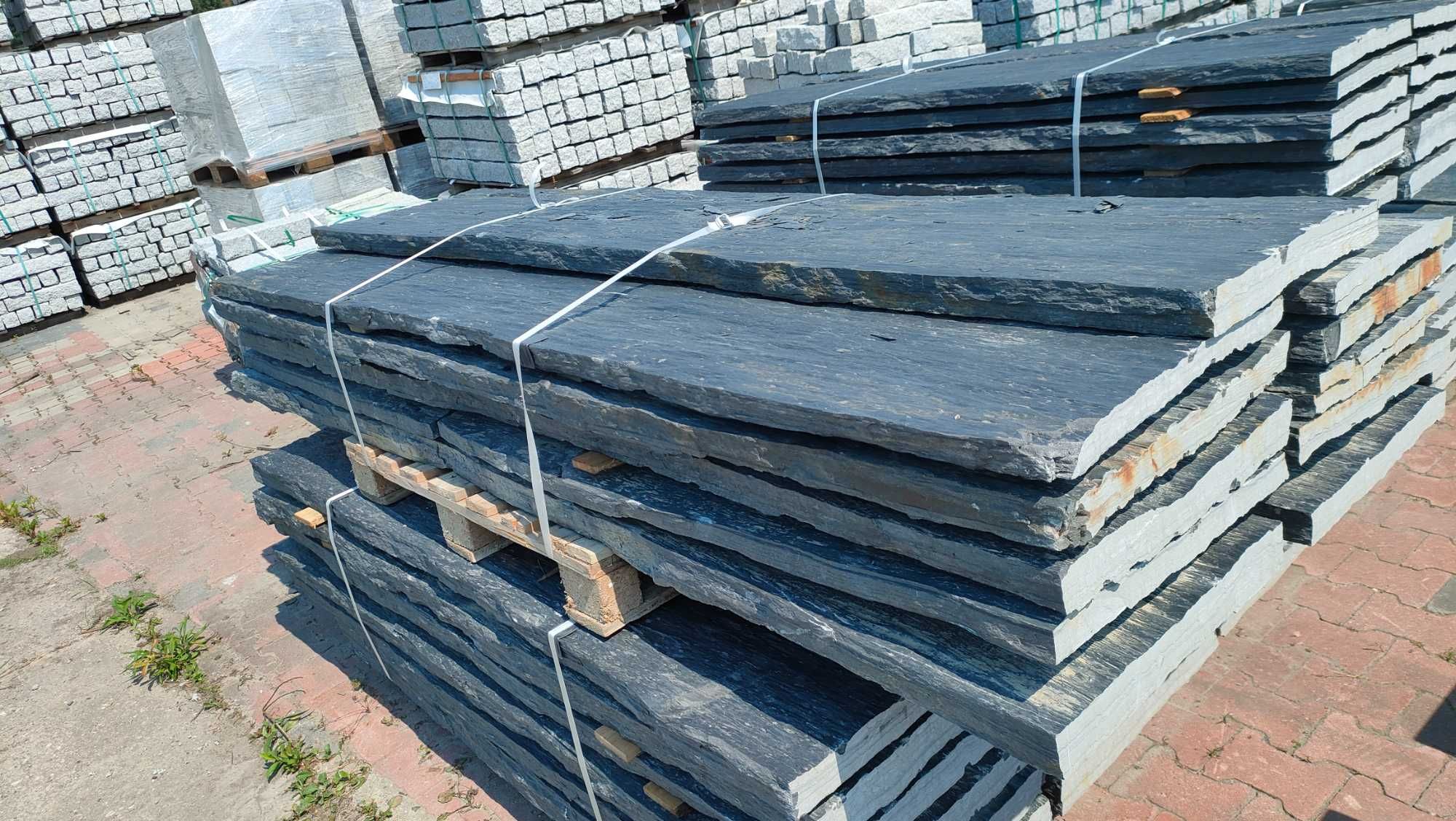 Pillar Black płyta kamień głaz płyty słup ogrodzenie 50x100-250 cm mur