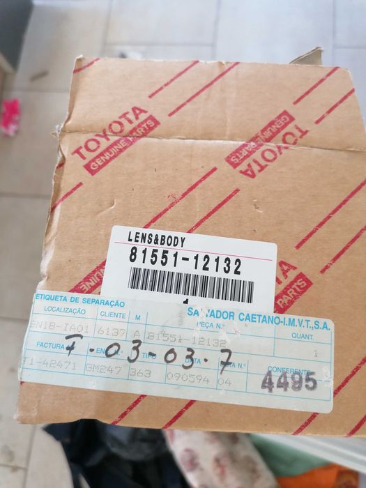 Farolim traseiro Toyota corolla Ke20