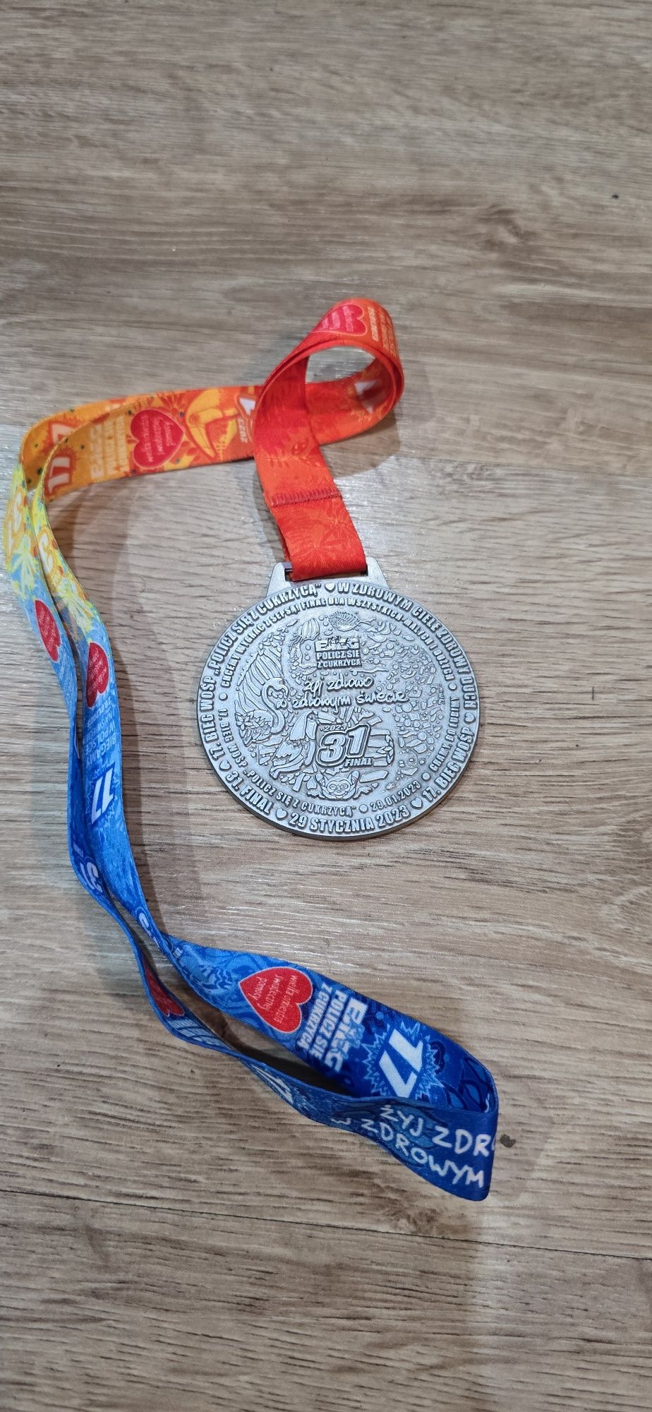 Medal z biegu Policz się z cukrzycą, bieg edycja 17 finał WOŚP 31