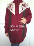 Clasics Płaszcz sweter vintage wełna moher L XL uniwersalny jak NOWY