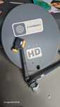 Antena satelitarna, konwerter unicable, uchwyt.