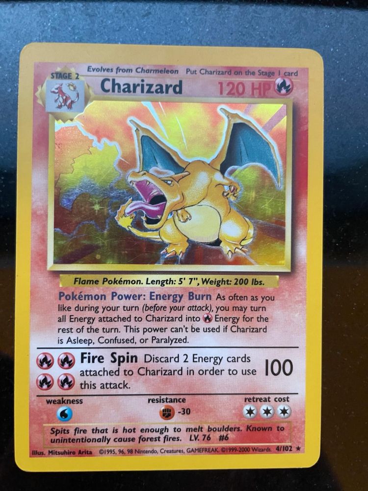 Karta Pokemon Charizard Base Set Unlimited