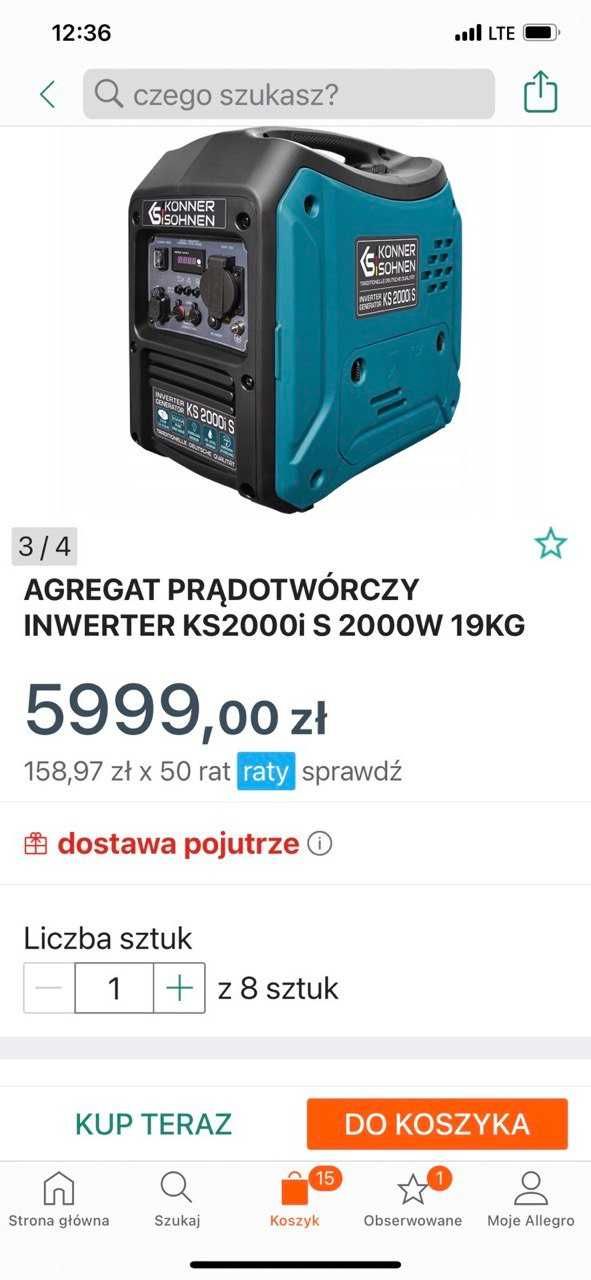 Інверторний генератор Könner & Söhnen KS 2000i S (2 кВт), Німеччина