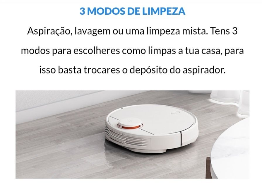 Aspirador Robot Xiaomi Mi Vacuum Mop Pro Branco