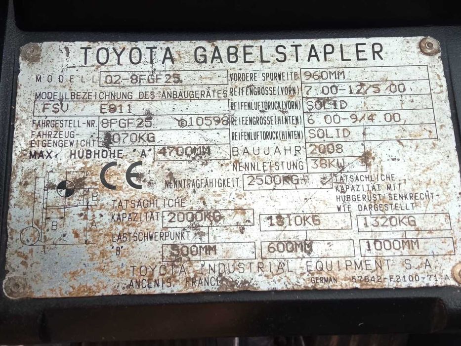 Toyota 02-8FGF25 – Sprawny, gotowy do pracy!