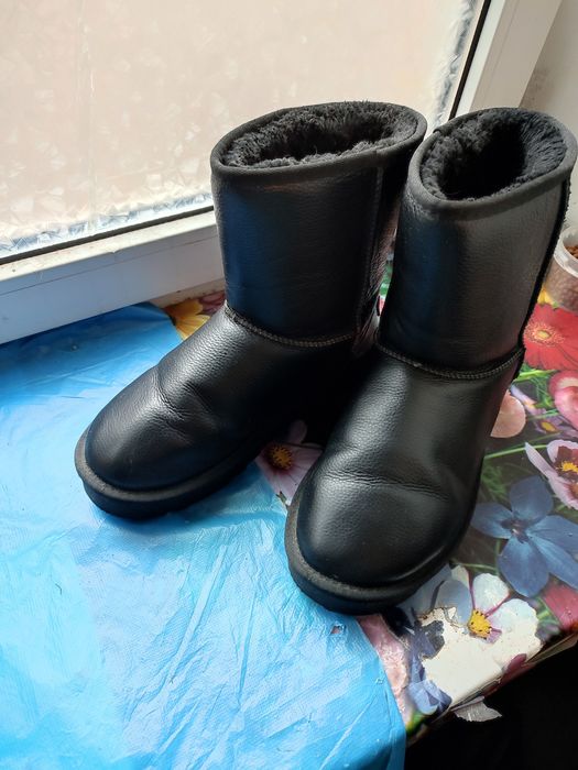 Натуральная кожа! Женские угги зимние,натуральная кожа,очень тёплые,са