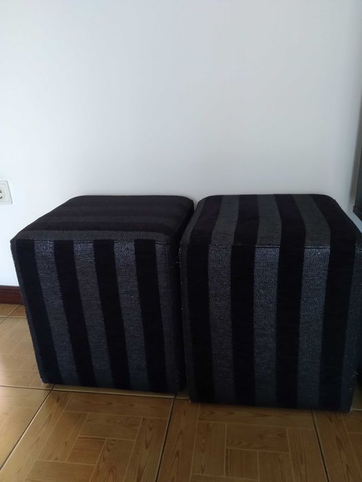 Novo Sofá chaise longue +2 puffs