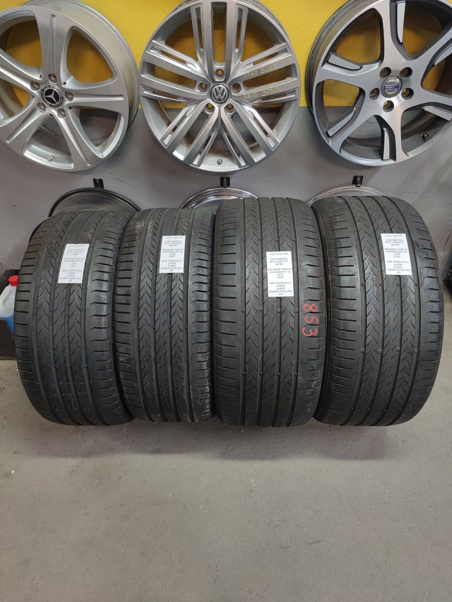 Opony letnie 285/40R20 | 245/40R20 Continetal Eco Contact 6Q MO