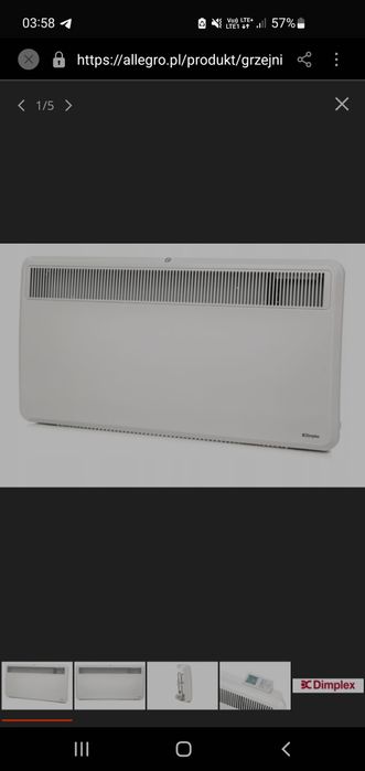 Grzejnik elektryczny łazienkowy Dimplex 2